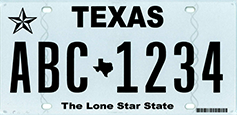 Original Nummernschild License Plate USA Texas Lone Star State Plaque Targa 